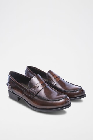 Mocassins en cuir verni  Regular - Marron