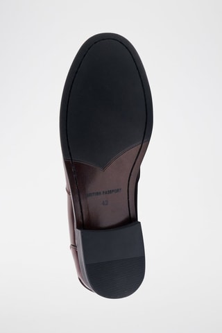 Mocassins en cuir verni  Regular - Marron