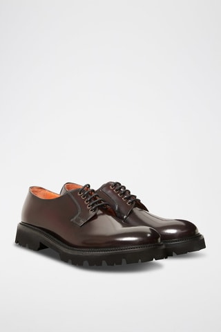 Derbys en cuir verni  Regular - Bordeaux