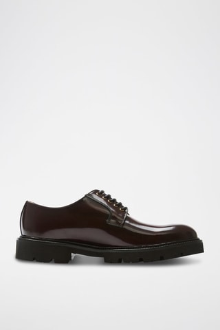 Derbys en cuir verni  Regular - Bordeaux