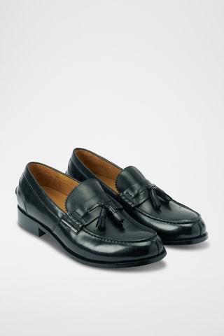 Mocassins vernis en cuir Regular - Noir