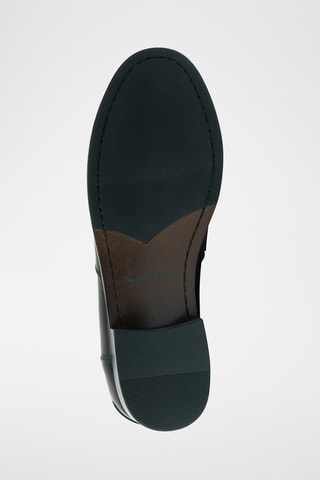 Mocassins vernis en cuir Regular - Marron foncé