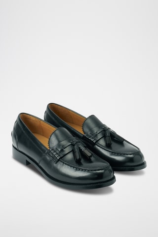 Mocassins vernis en cuir Regular - Noir