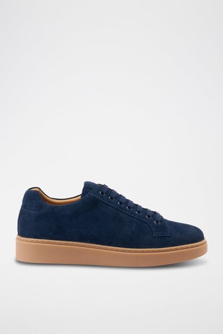Baskets en nubuck Regular - Bleu marine