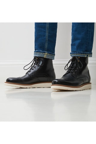 Bottines en cuir Regular - Noir