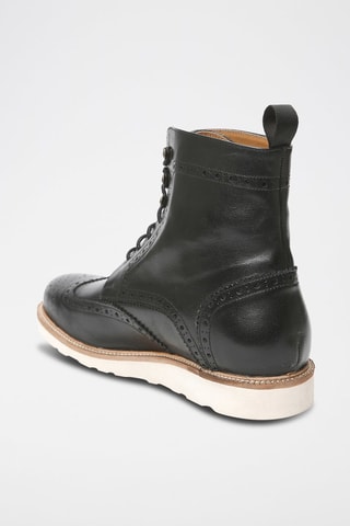 Bottines en cuir Regular - Noir
