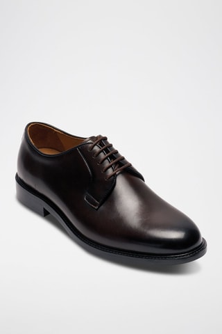 Derbys en cuir verni  Regular - Marron