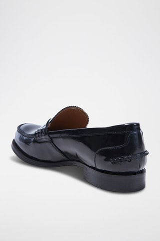 Mocassins en cuir verni  Regular - Noir