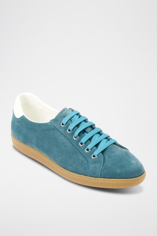 Baskets en cuir suédé Regular - Bleu marine