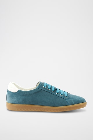 Baskets en cuir suédé Regular - Bleu marine