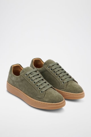 Baskets en nubuck Regular - Vert