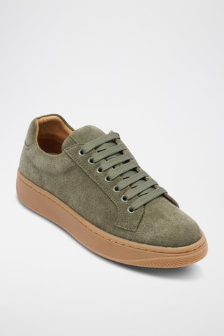 Baskets en nubuck Regular - Vert