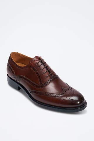 Richelieus en cuir Etroite - Marron