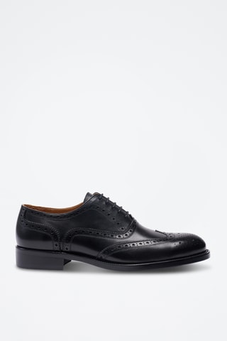 Richelieus en cuir Etroite - Noir