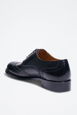 Richelieus en cuir Etroite - Noir