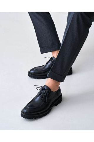 Derbys en cuir Regular - Noir