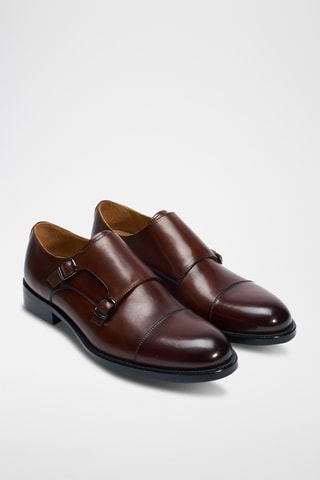 Derbys à boucles en cuir Etroite - Marron