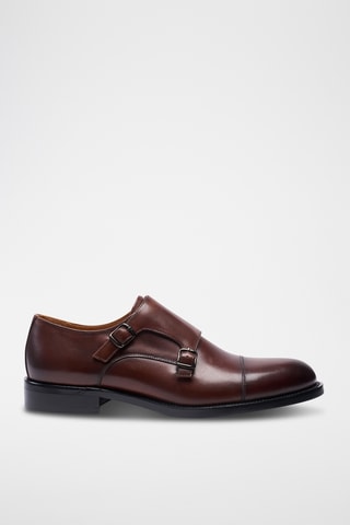 Derbys à boucles en cuir Etroite - Marron