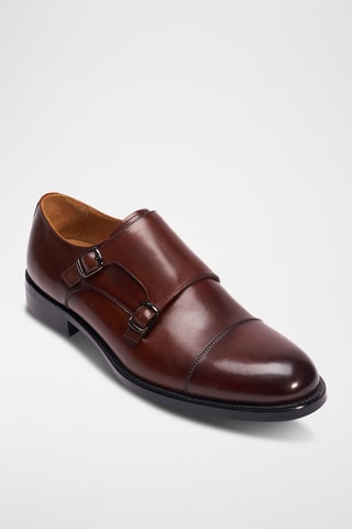 Derbys à boucles en cuir Etroite - Marron