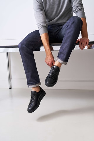 Baskets en cuir Regular - Noir