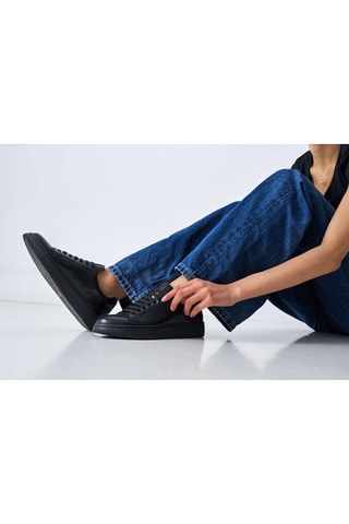 Baskets en cuir Regular - Noir