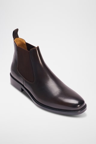 Bottines Chelsea en cuir Etroite - Marron