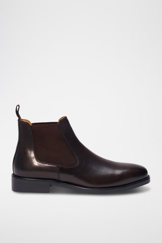 Bottines Chelsea en cuir Etroite - Marron