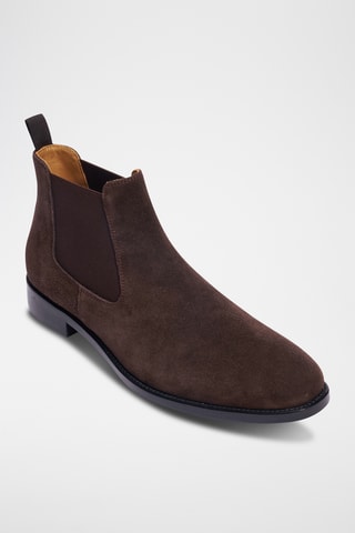 Bottines Chelsea en nubuck Regular - Marron