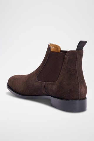 Bottines Chelsea en nubuck Regular - Marron