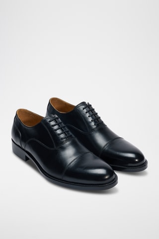 Richelieus en cuir Etroite - Noir