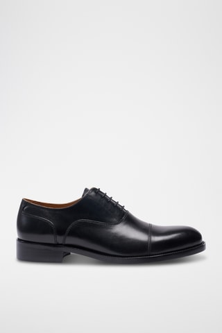 Richelieus en cuir Etroite - Noir