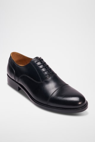Richelieus en cuir Etroite - Noir