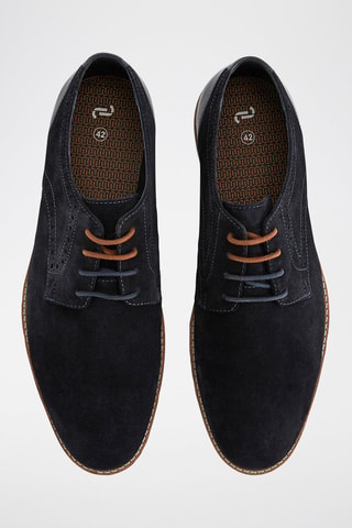 Derbys en cuir - Bleu marine