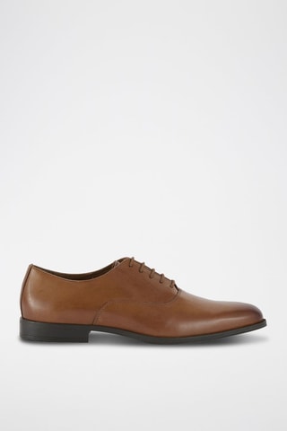 Richelieus en cuir - Camel