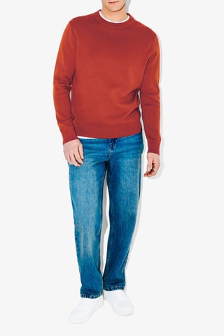 Pull en coton biologique - Rouge