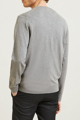 Pull en coton biologique - Gris chiné