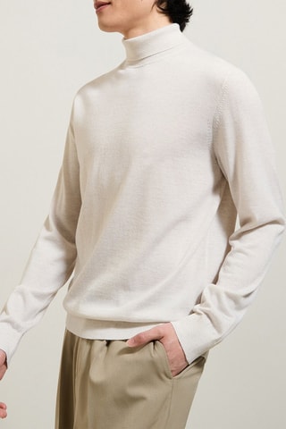 Pull en lin - Ecru