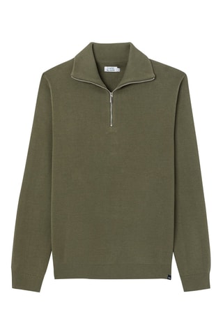 Pull en coton biologique - Kaki