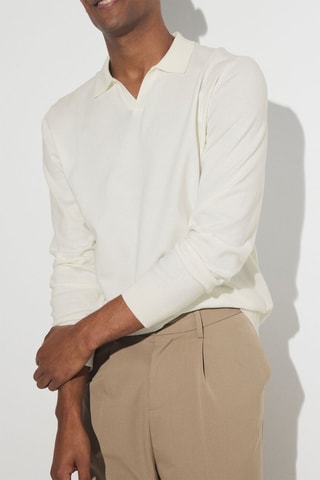 Pull en coton biologique - Blanc