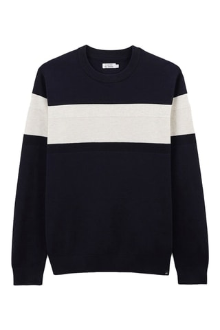 Pull en coton biologique - Bleu