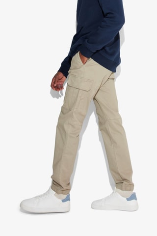 Pantalon regular en coton biologique - Vert clair