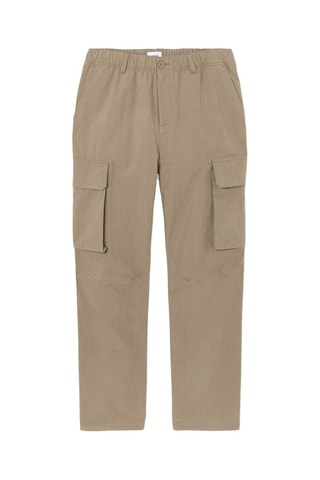 Pantalon large - Beige