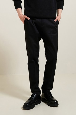 Pantalon regular - Noir