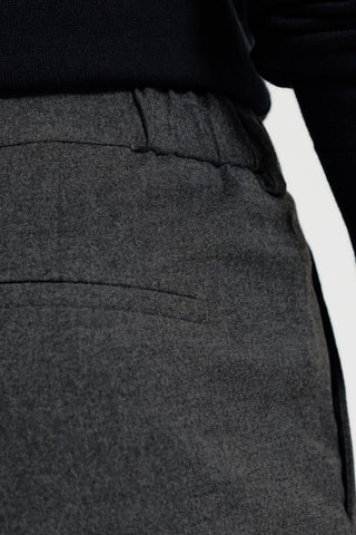 Pantalon large - Gris