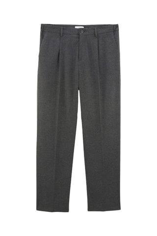Pantalon large - Gris