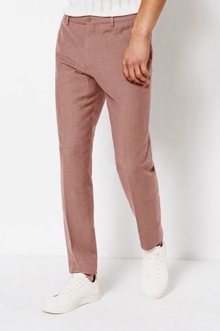 Pantalon en lin - Rose poudré