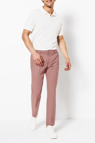Pantalon en lin - Rose poudré