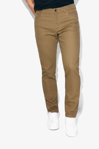 Pantalon regular - Beige