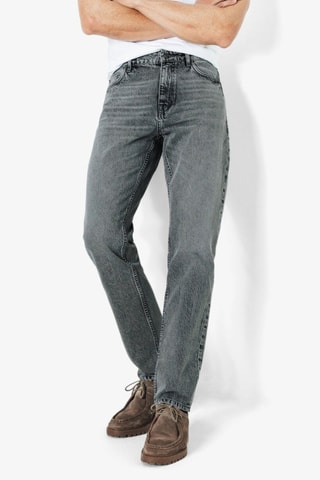 Jean straight - Gris foncé - Longueur 34