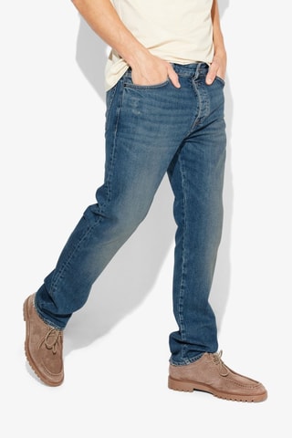 Jean straight - Bleu foncé - Longueur 34